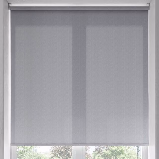 Vieo Made to Measure Terrys Semi-Transparent Roller Blind in Grey Denim