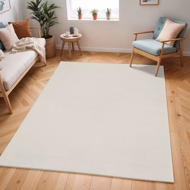 Livabliss Freud Modern High Pile Rug in Black, Brown and White, W/D/H: 160 x 215 cm – 1