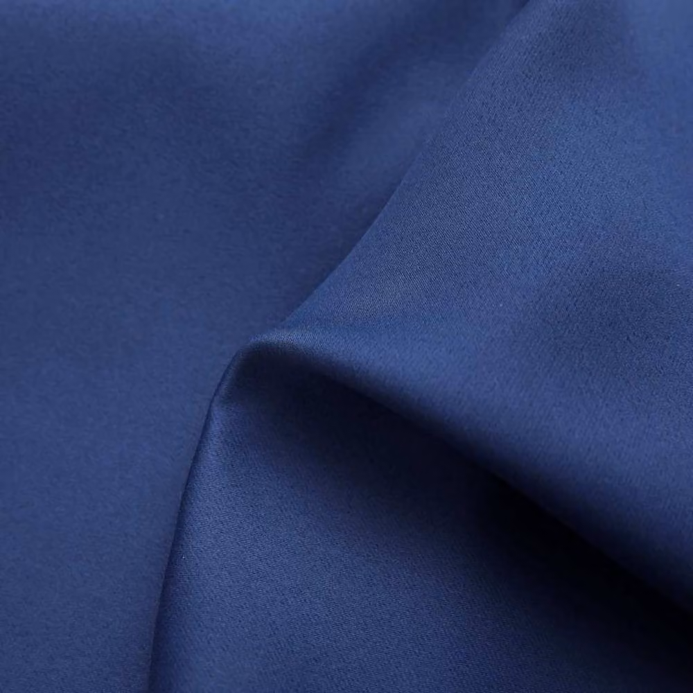 Berkfield Home Blue Blackout Fabric Curtains with Eyelets, 2 Pack, W: 140 cm, H: 245 cm – 4