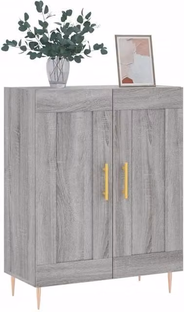 Berkfield Home Grey Sonoma Sideboard in Engineered Wood W/D/H: 69.5 x 34 x 90 cm – 1