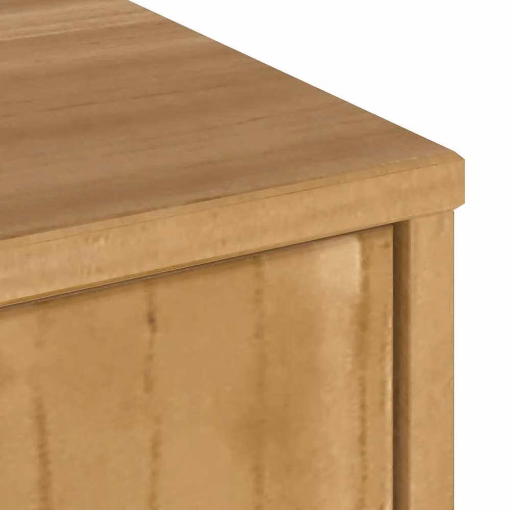 Berkfield Home ODDA TV Cabinet in Brown Solid Waxed Pine, W/D/H: 79 x 24 x 40 cm – 4