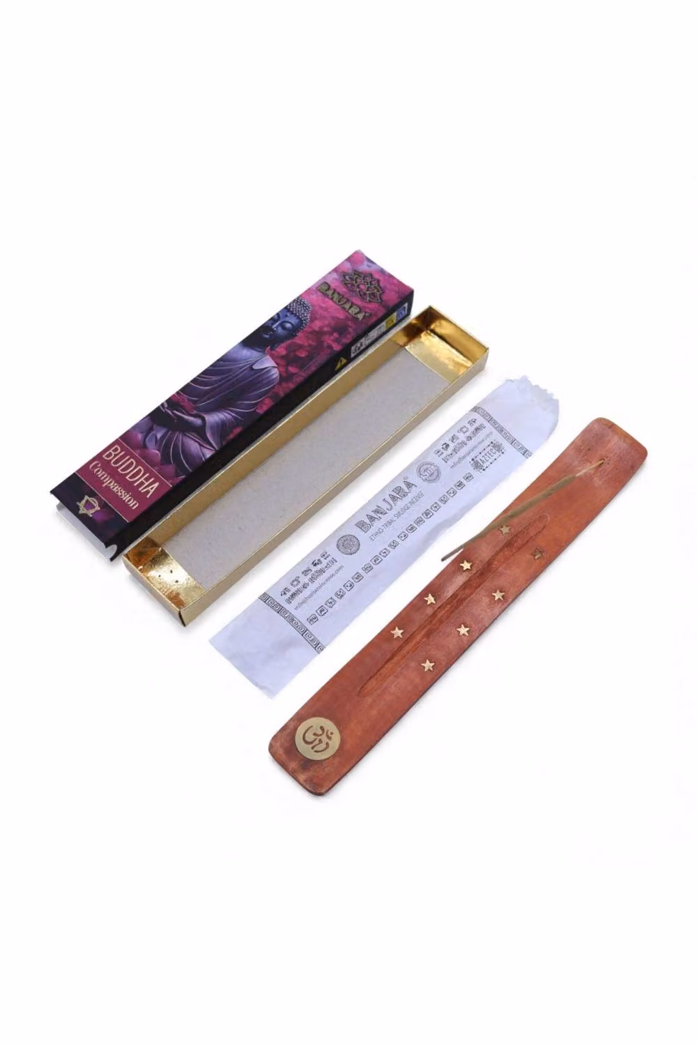 KDMD Banjara Buddha Handmade Incense Sticks, Floral and Spicy, 12 Sticks, Brown – 2