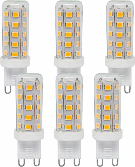 Paul Russells 3W LED G9 Dimmable Bulb, 250lm, 4000K Cool White, Transparent Glass