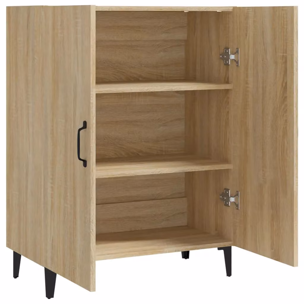Berkfield Home Sonoma Oak Sideboard in Brown, W/D/H: 70 x 34 x 90 cm – 2