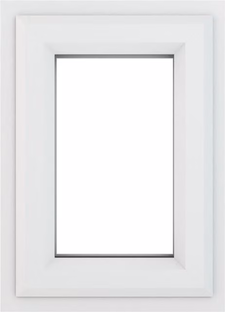 Crystal Direct Top Hung Double Glazed Window in White, W/H: 61.0 x 61.0 cm