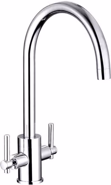 Balterley Avara Two Handle Sink Mixer Tap, Chrome Finish, Silver, H 23.7 cm x W 14.6 cm x D 20.7 cm