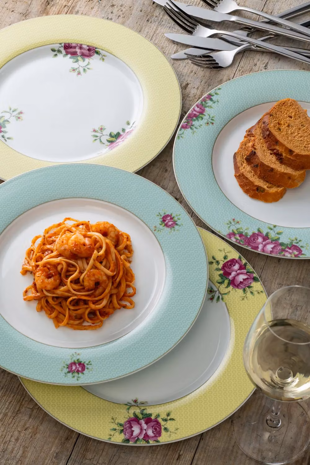 Aynsley Bone China Archive Rose Multicolour Dinner Plate Set of 4 – 2