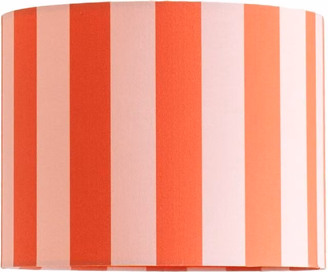 Callie Small Colour Clash Round Fabric Ceiling Drum Lamp Shade in Pink and Multicolour
