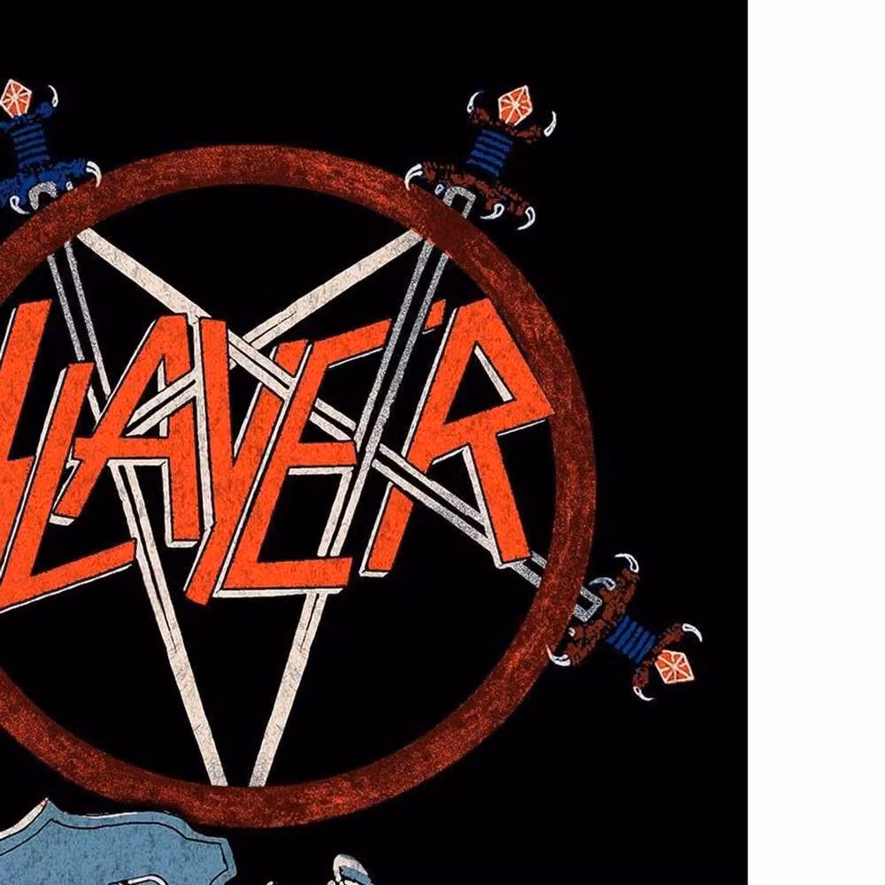 Slayer Reign In Pain Multicolour Textile Poster in Black – 2
