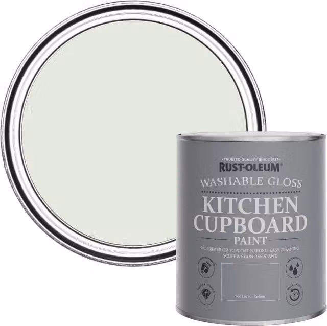 Rust-Oleum Kitchen Cupboard Paint in Gloss Finish, Green, 0.75 l