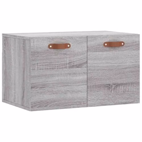 vidaXL Modern Wall Cabinet in Grey Sonoma, W/D/H: 60 x 36.5 x 35 cm