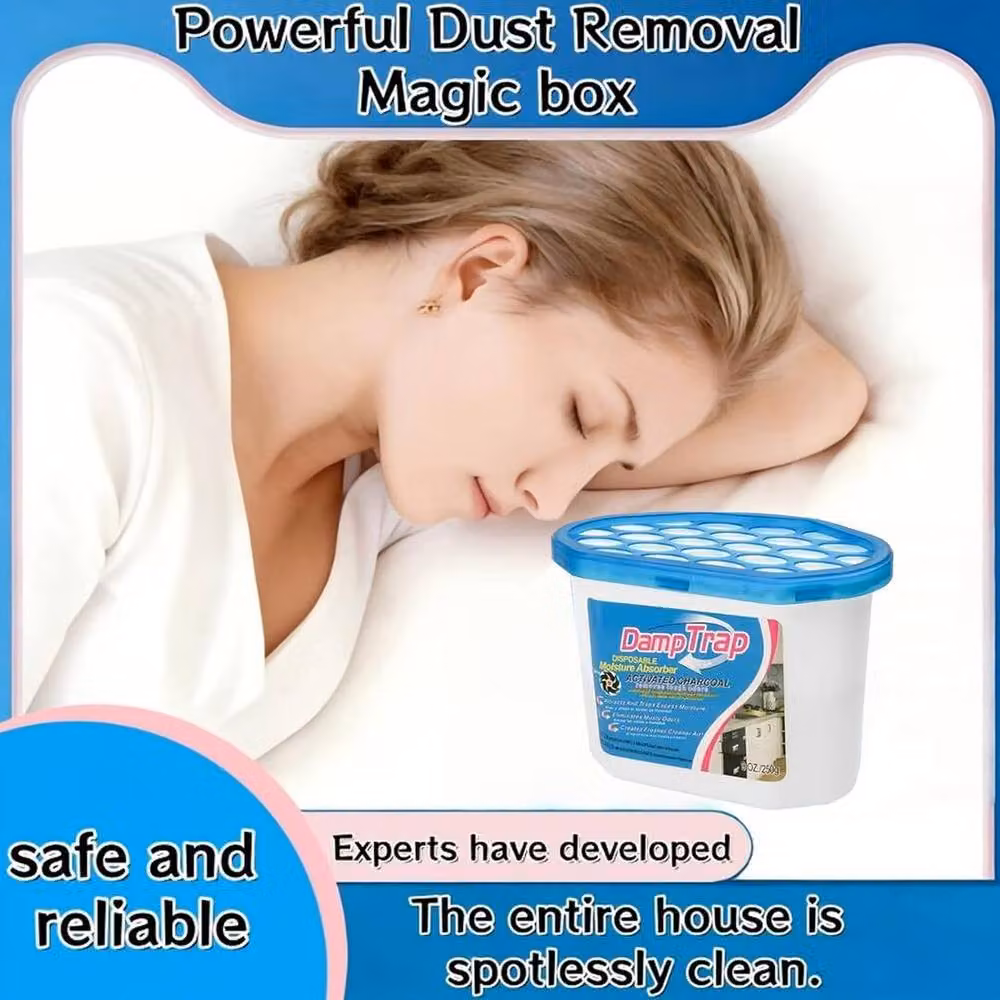ATEK Disposable Dehumidifier Pack of 10, 500ml Blue Moisture Absorber and Condensation Remover – 2
