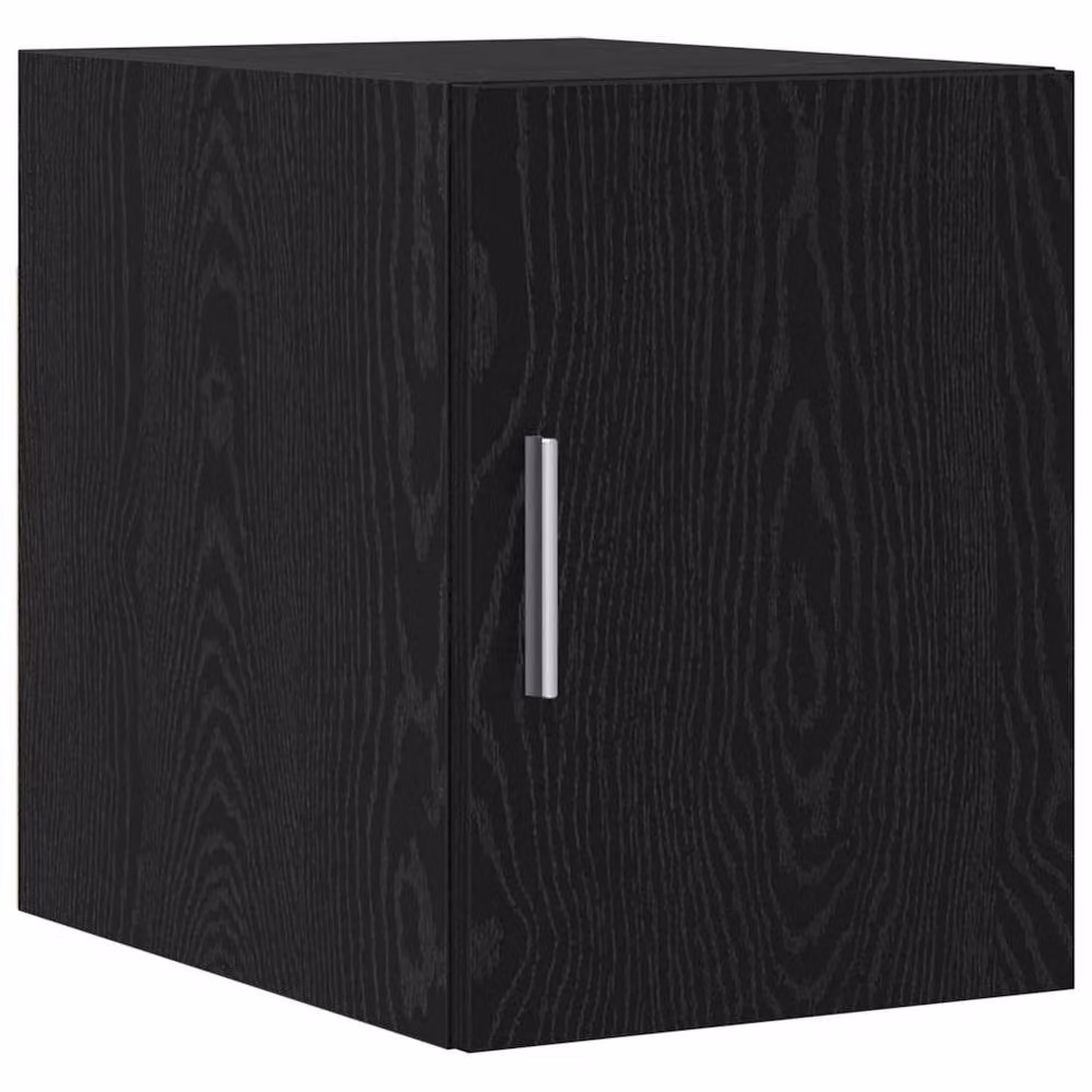 Berkfield Home Slim Storage Cabinet in Black Oak, W: 30 cm, D: 42.5 cm, H: 225 cm – 3