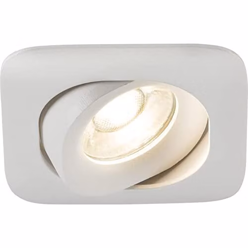 Netlighting Knightsbridge Odina Single Tilt Square Recessed Downlight in White