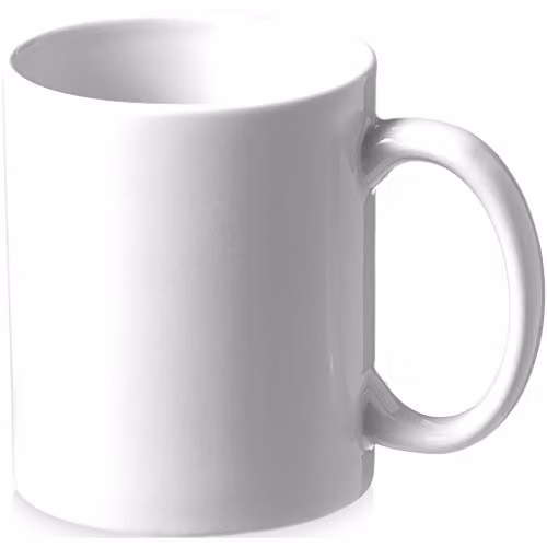 Bullet White Ceramic Sublimation Mug, H 9.4 cm x W 8.1 cm