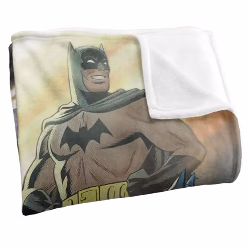 Warner Bros. Batman Through The Years Super Soft Silky Touch Fleece Throw Blanket, Multicolour, W: 91.44 cm, L: 147 cm – 2