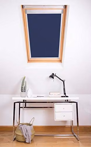 Bloc Blinds Navy Blue Blockout Skylight Blind for Velux Roof Windows, W: 39 cm, H: 56 cm – 2