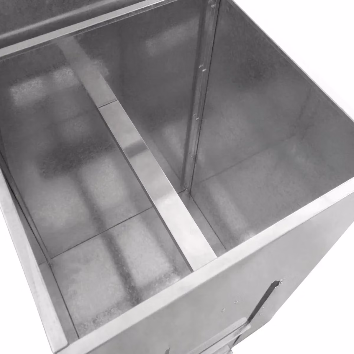Monstershop Galvanised Steel Coal Bunker in Silver, 150kg Capacity – 3