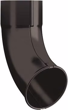 Lindab Galvanised Steel Downpipe Shoe, 100mm, Black