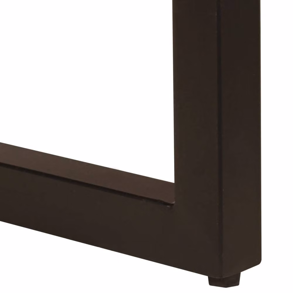 Berkfield Home Industrial Coffee Table in Brown, Solid Reclaimed Wood and Steel, W: 100 cm, D: 50 cm, H: 35 cm – 4