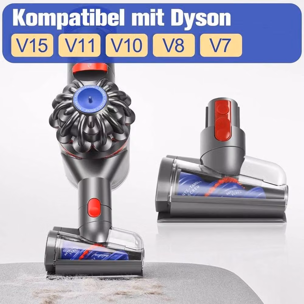FLAVORA Mini Motorised Tool Brush Head for Dyson in Grey – 3
