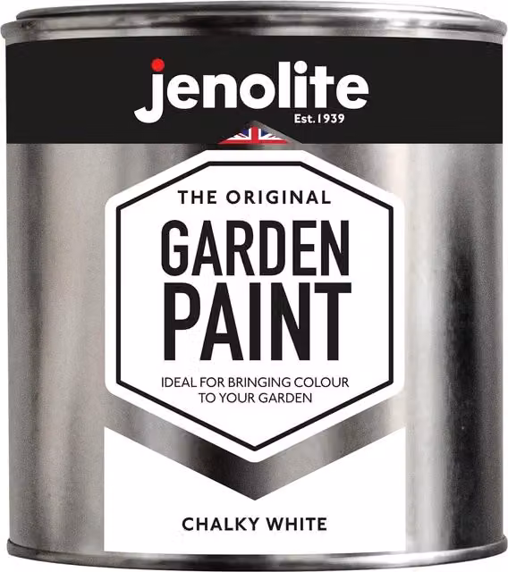 Jenolite Weatherproof Matt White Opaque Wood Paint, 1 l