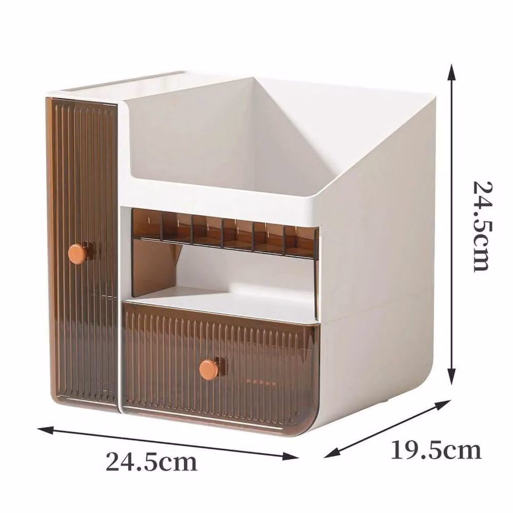 KORVIXA White Makeup Drawer Tray Display Box Case, Width: 90 cm – 2