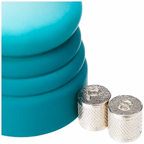 MasterClass Salt or Pepper Mill in Green, Height: 12 cm – 2