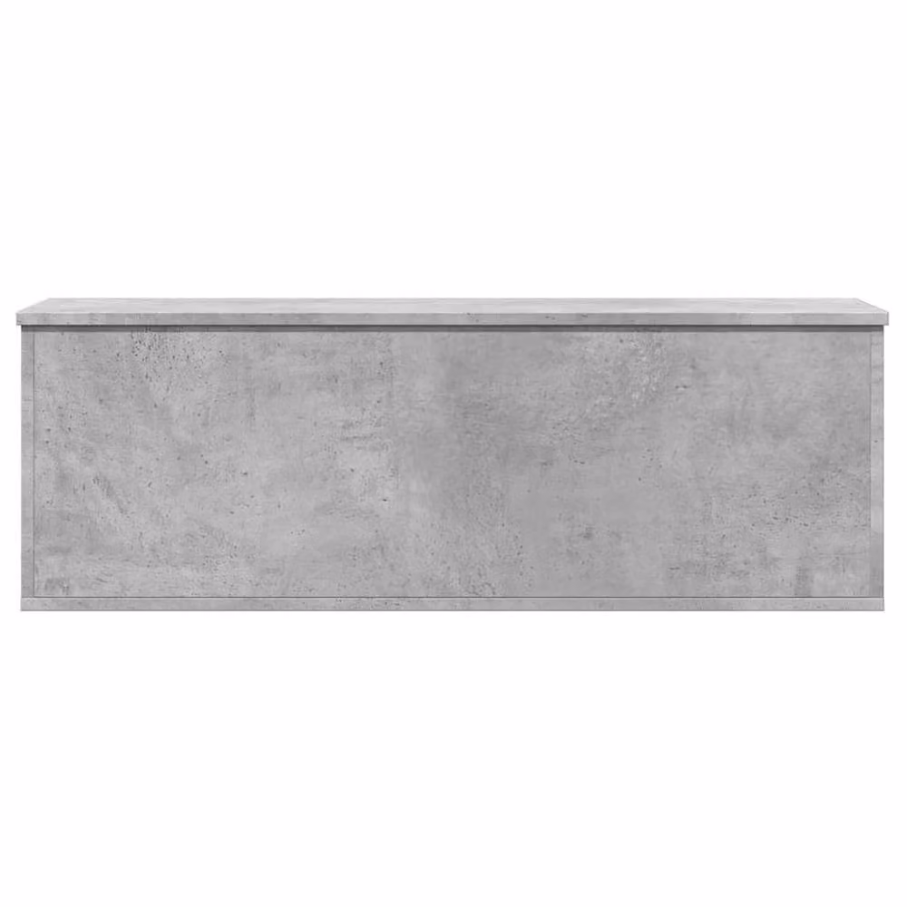 Berkfield Home Storage Box in Concrete Grey, Engineered Wood, W/D/H: 102 x 35 x 35 cm – 2