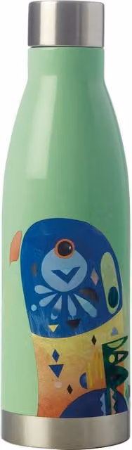 Maxwell & Williams Pete Cromer Lorikeet Double Walled Insulated Bottle, 500ml, Green – 1