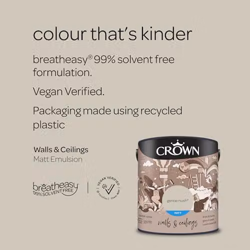 Crown Gentle Hush Matt Emulsion Beige 2.5l – 3
