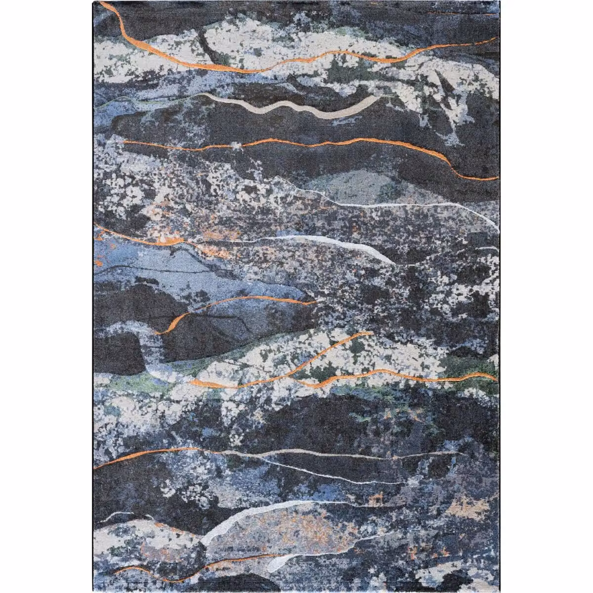 The Rug Shop UK Blue Modern Abstract Easy To Clean Area Rug W: 160 cm, L: 230 cm – 6