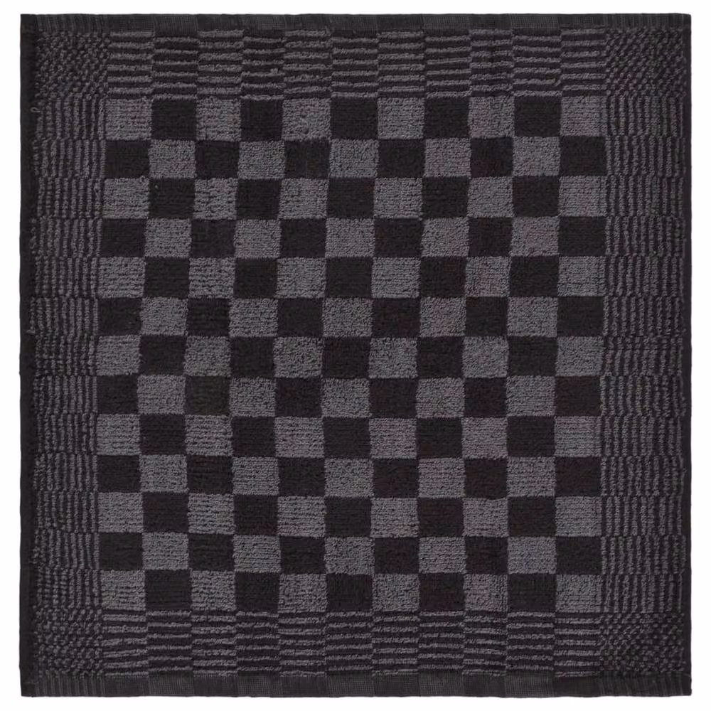 Berkfield Home 20 Piece Soft Cotton Towel Set in Black, Grey and Multicolour – 7