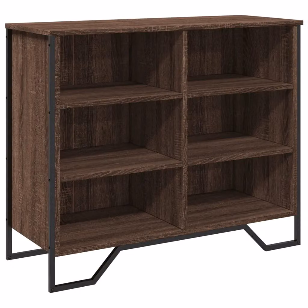 Berkfield Home Modern Sideboard in Brown Oak, W/D/H: 91 x 35.5 x 74.5 cm – 2