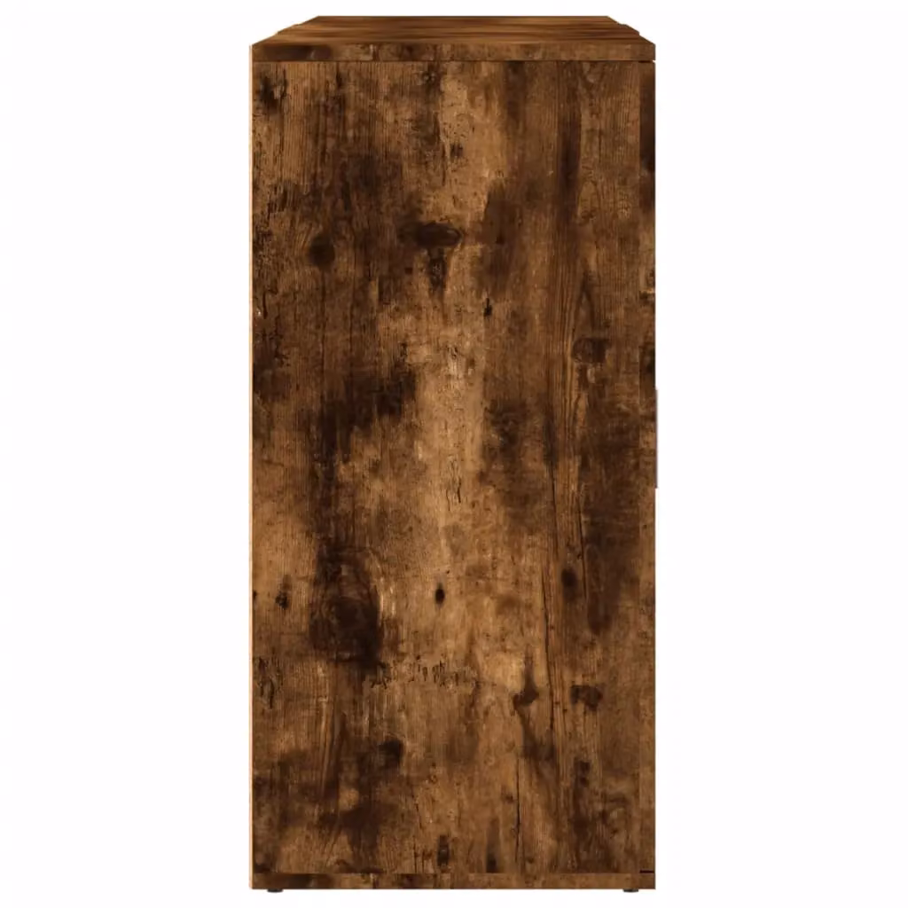 Berkfield Home Set of 3 Modern Smoked Oak Sideboards in Brown – 3