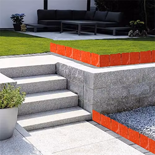 St Helens Home & Garden Terracotta Red Brick Effect Garden Border Edging, 10 Pack – 2