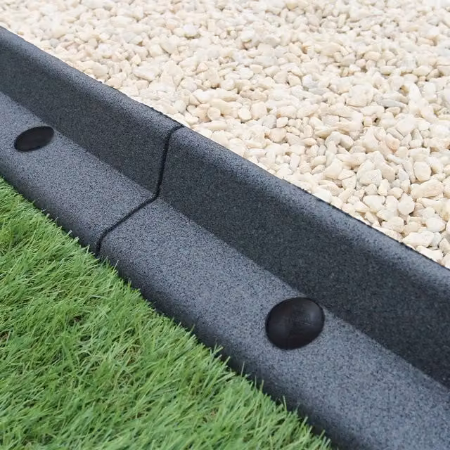 Monstershop Flexible Lawn Edging, Grey, 1.2m x 30cm