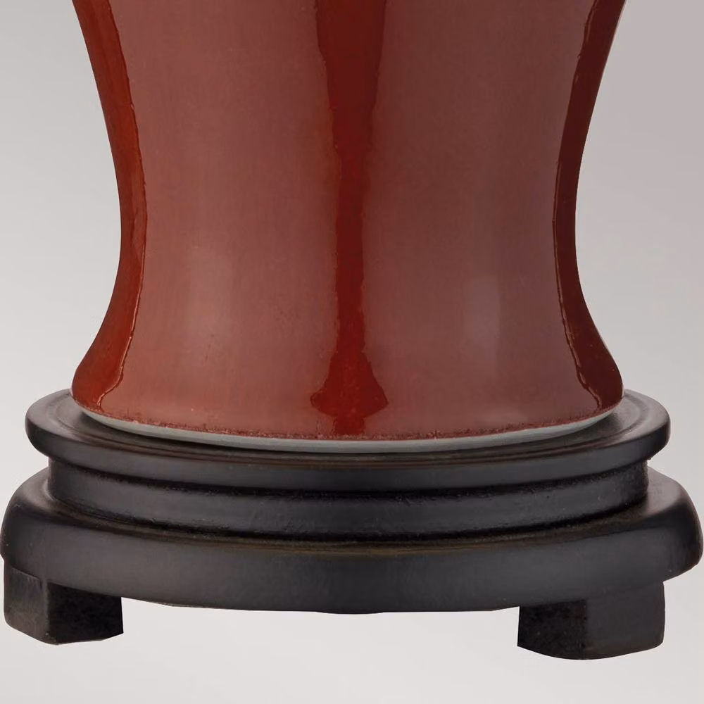Netlighting Oxblood Table Lamp with Round Tapered Shade in Red – 2