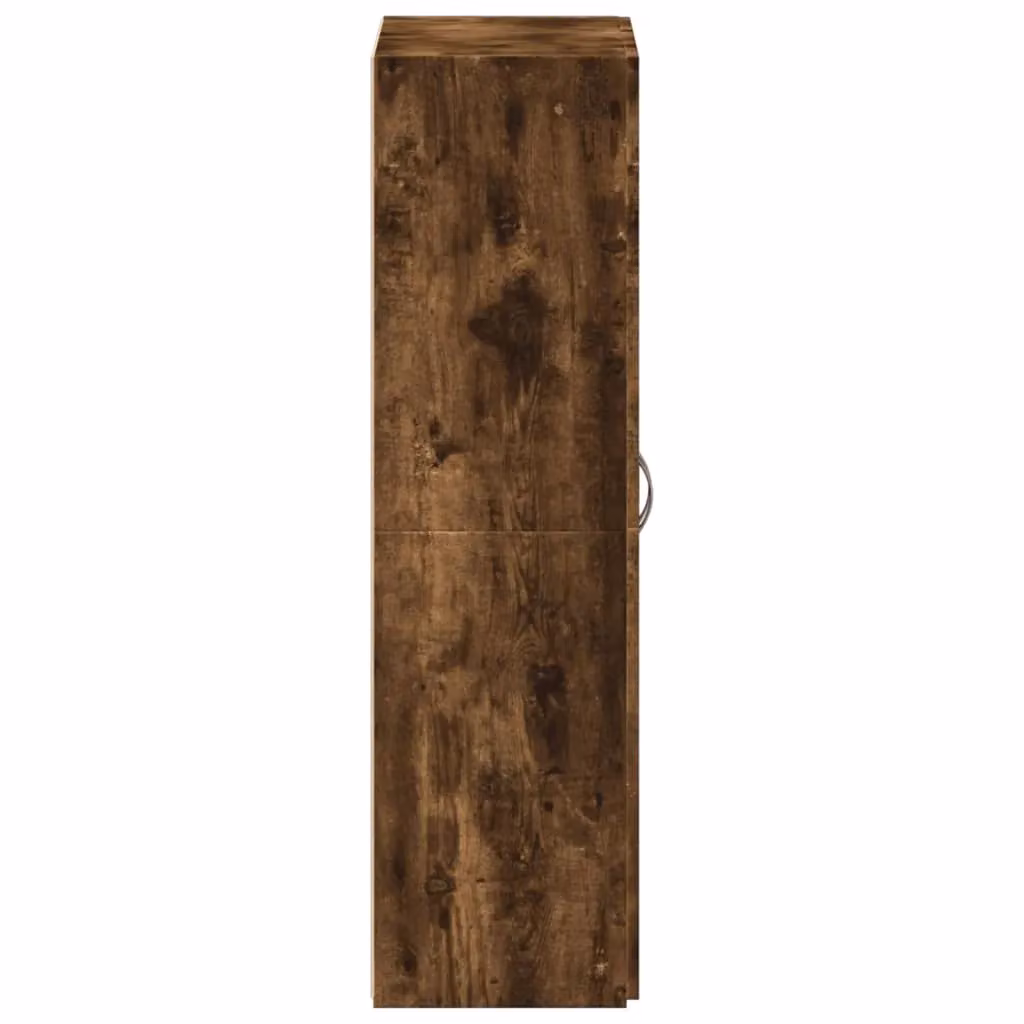 Berkfield Home Smoked Oak File Cabinet in Brown, W/D/H: 60 x 32 x 115 cm – 4