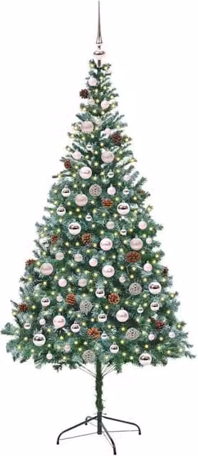 Berkfield Home Elegant Artificial Christmas Tree in Green with Stand, Height: 210 cm – 1