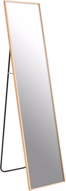 Orsina Modern Rectangular Freestanding Floor Mirror in Gold, H 152 x W 35 x D 3 cm – 1