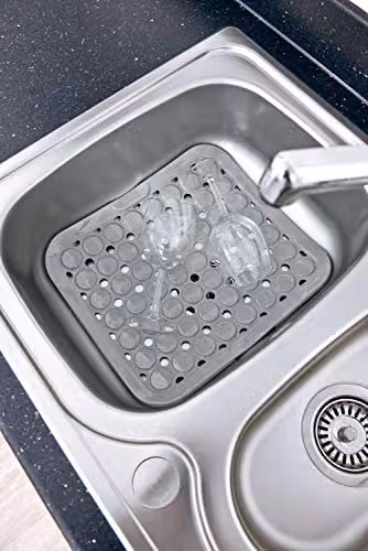 Addis Sink Liner Soft Cushion Protection Kitchen Mat, Light Grey, W: 35.5 cm, D: 30.5 cm, H: 0.33 cm – 3
