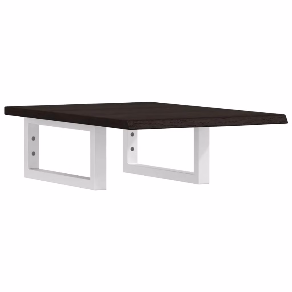 Berkfield Home Wall Mounted Basin Shelf in Brown Oak and Steel