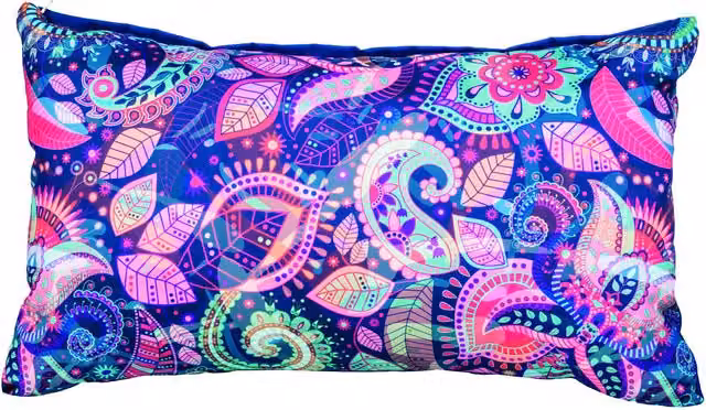 Gardenista Delhi Outdoor Scatter Cushion, Floral Ethnic Print, Beige and Multicolour, W/D/H: 30 x 30 x 30 cm