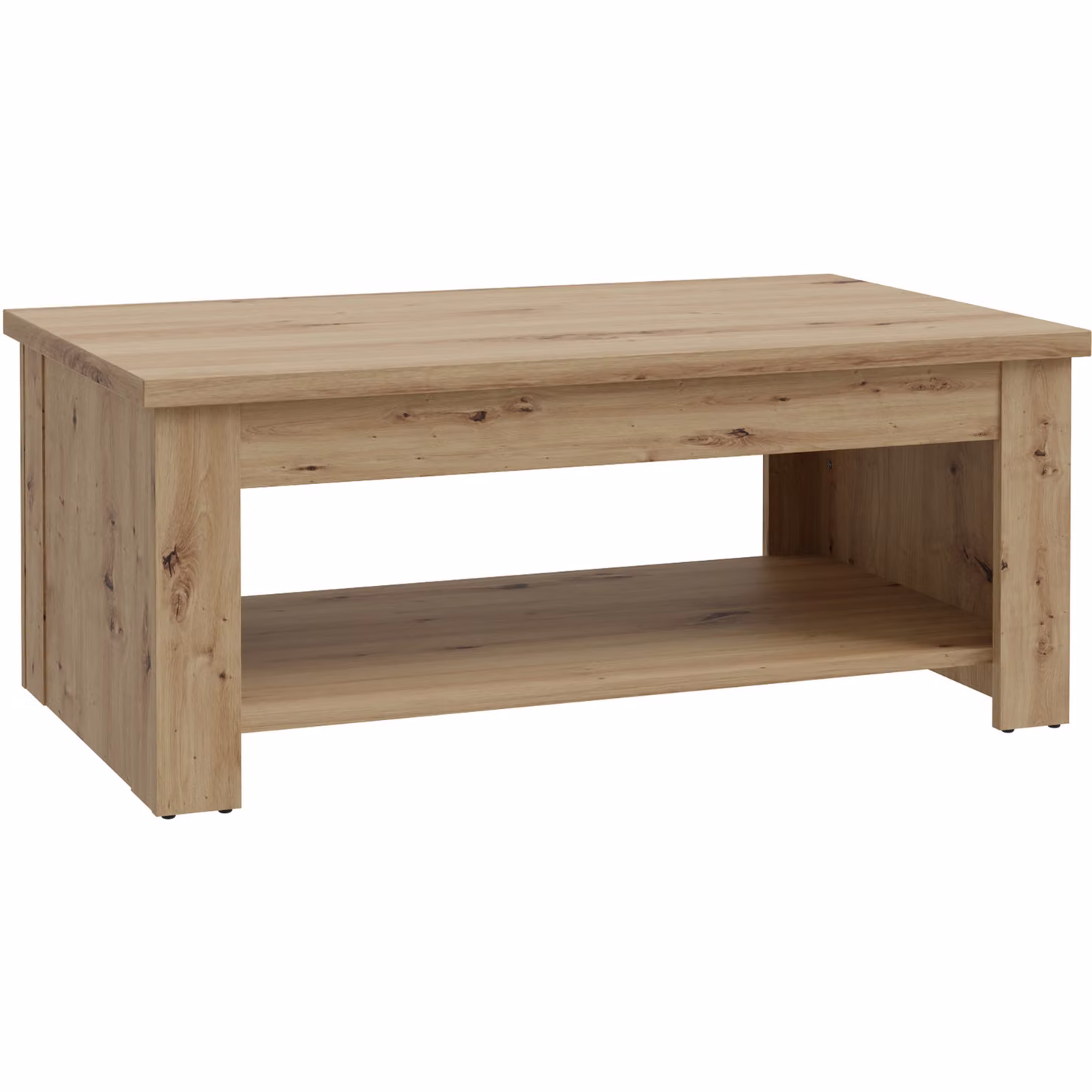 Furniture To Go Corona Rising Rectangular Coffee Table in Artisan Oak Brown – 2