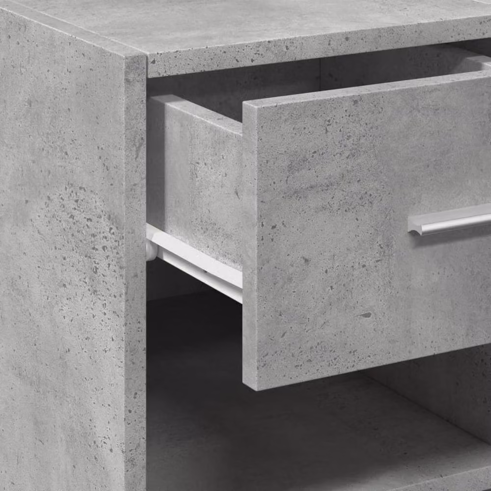 Berkfield Home Sideboard in Concrete Grey, W/D/H: 40 x 42.5 x 93 cm – 3