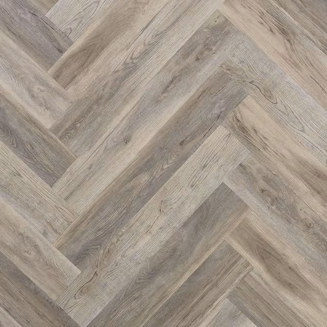 WALPLUS Brown Wood Look 3D Wall Panels in PVC