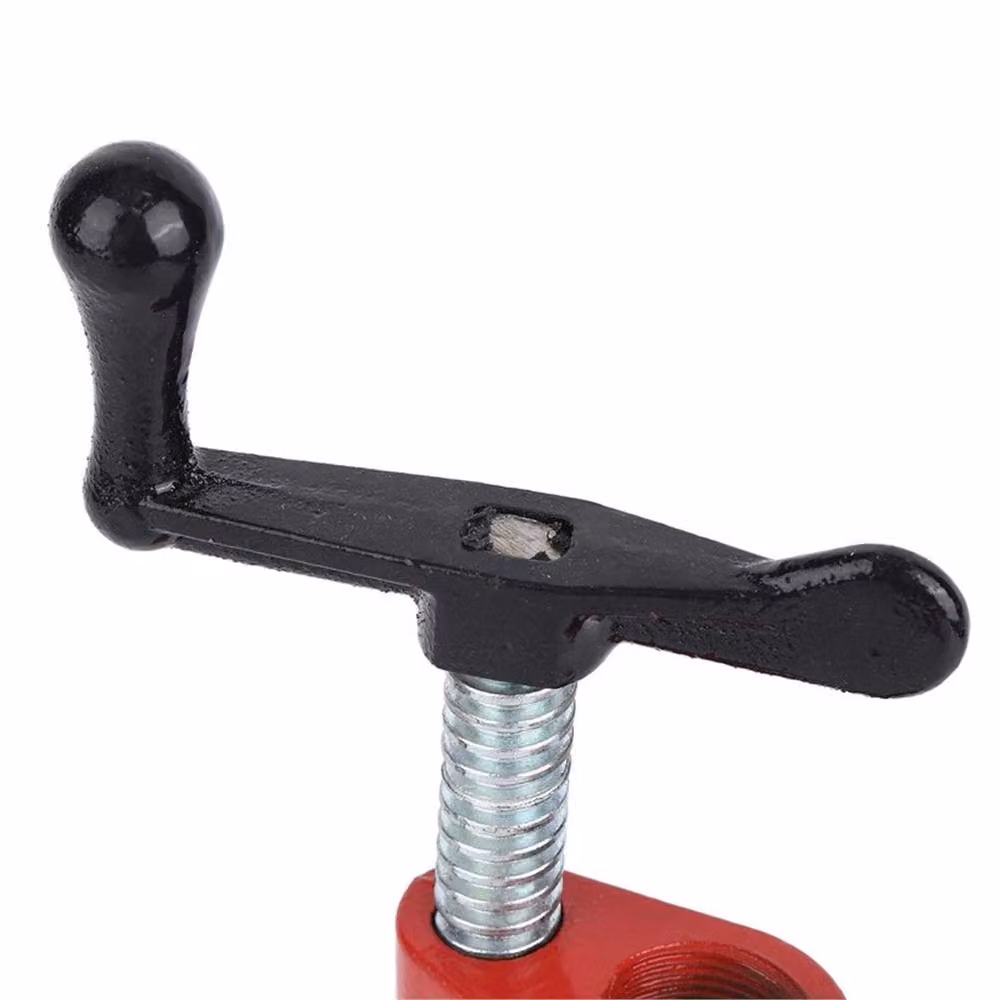 Nordara 4 Set 3/4 inch Heavy Duty Cast Iron Pipe Clamps for Woodworking in Red – 3