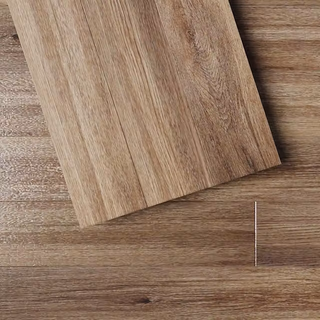Komore Set of 20 Brown Wood-Look Click-Lock PVC Flooring Planks