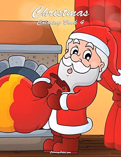 Christmas Coloring Book 4 by Createspace for Children